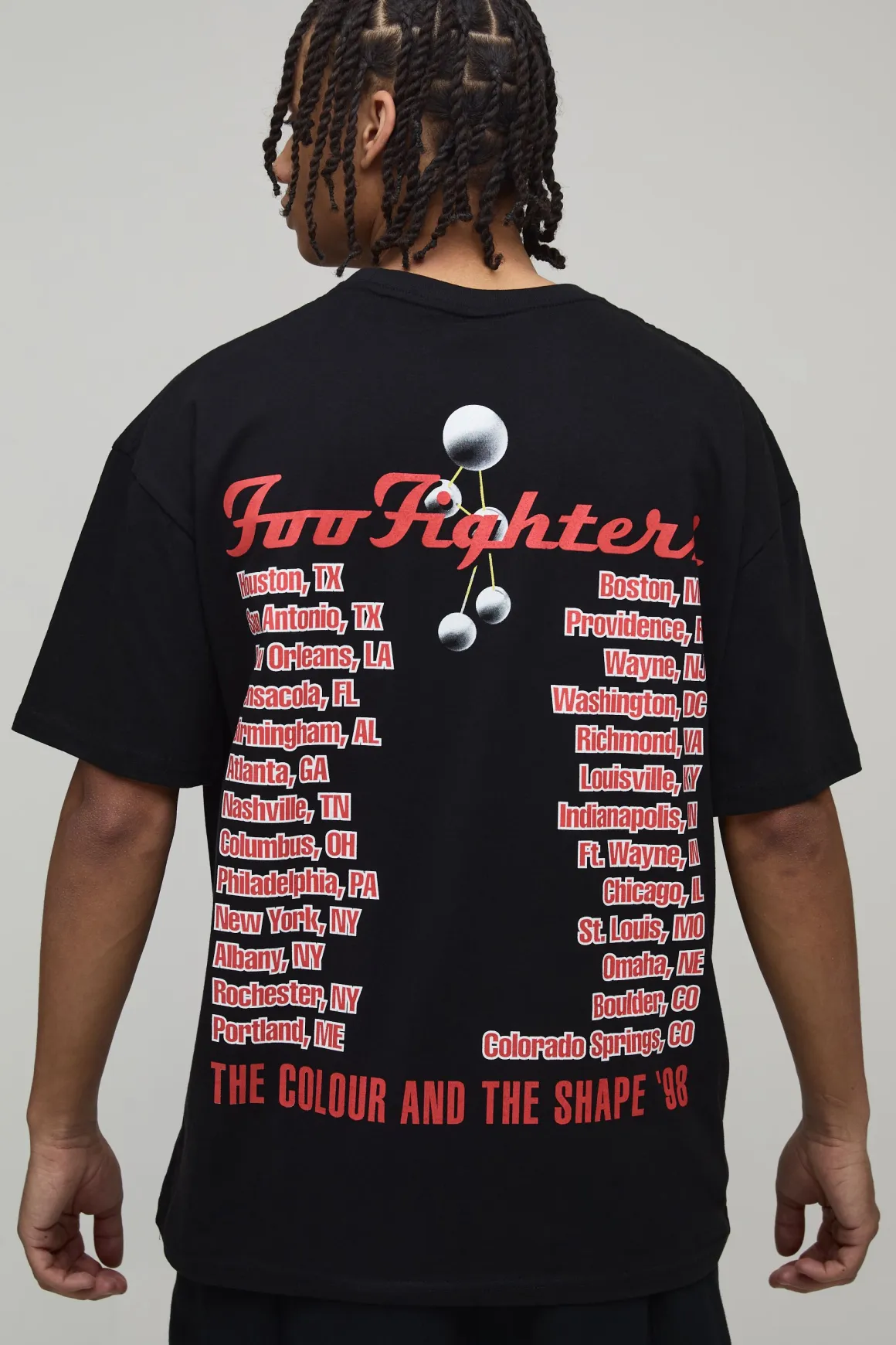 T-Shirt Imprimé Foo Fighters Coupe Oversize
