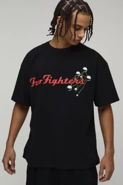 T-Shirt Imprimé Foo Fighters Coupe Oversize