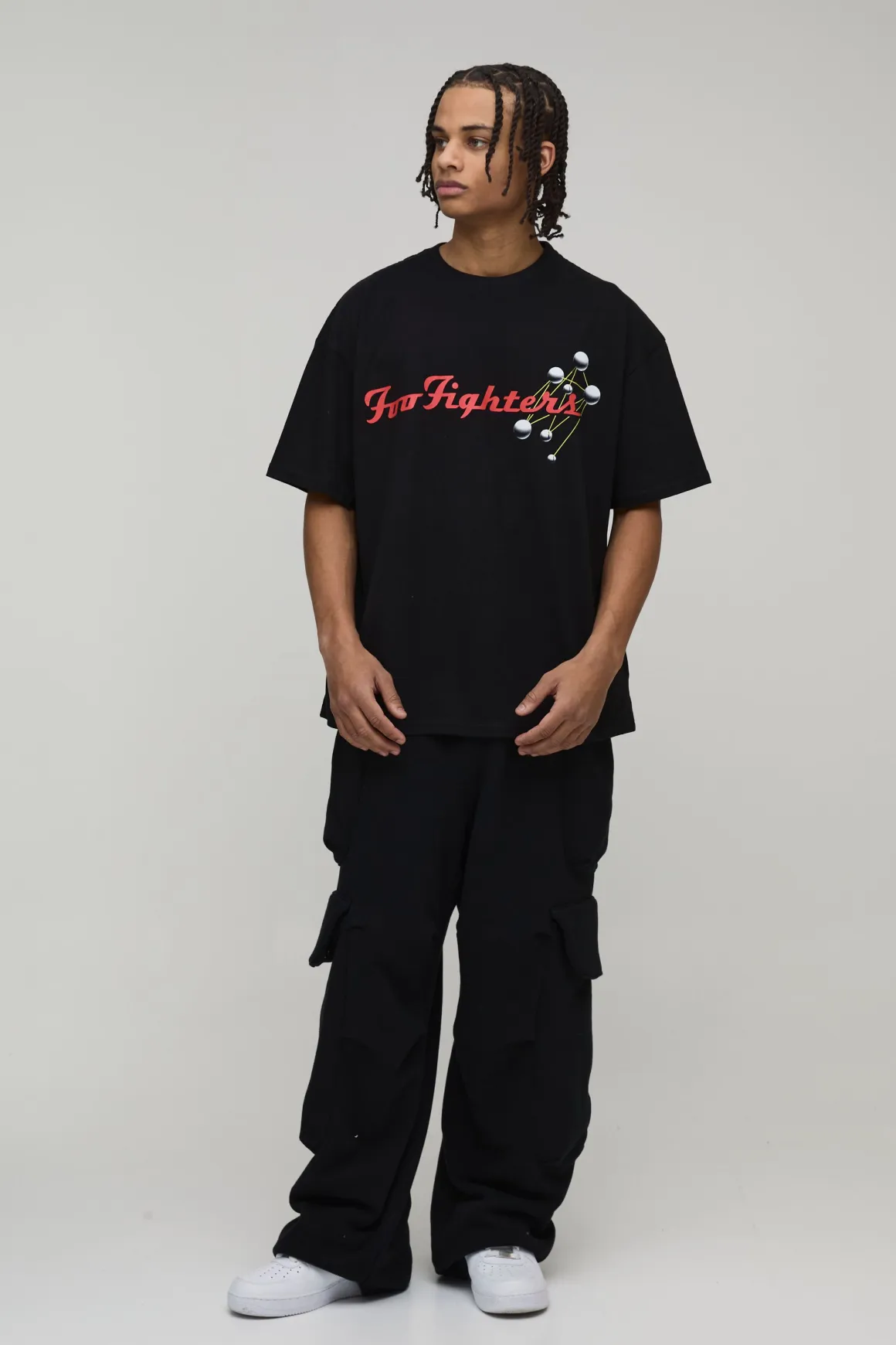 T-Shirt Imprimé Foo Fighters Coupe Oversize