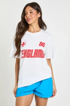 T-shirt Imprimé Football Angleterre