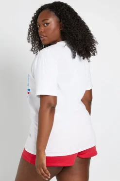 T-shirt Imprimé Football Angleterre Grande Taille