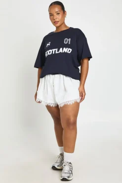 T-shirt Imprimé Football Écosse Grande Taille