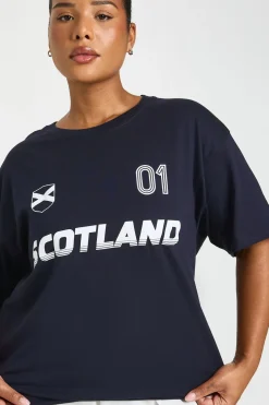 T-shirt Imprimé Football Écosse Grande Taille