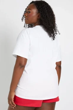 boohoo T-shirt Imprimé Football Princesse Des Tribunes Grande Taille<Femme Tops