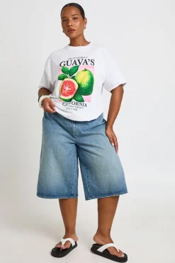 boohoo T-shirt Imprimé Goyave Grande Taille<Femme Tops