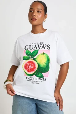 boohoo T-shirt Imprimé Goyave Grande Taille<Femme Tops