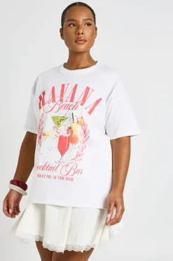 T-shirt Imprimé Grande Taille Havana Beach