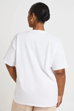 boohoo T-shirt Imprimé Grande Taille La Dolce Vita<Femme Tops