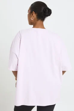 boohoo T-shirt Imprimé Grande Taille Plus Facile De Tomber Amoureuse<Femme Tops