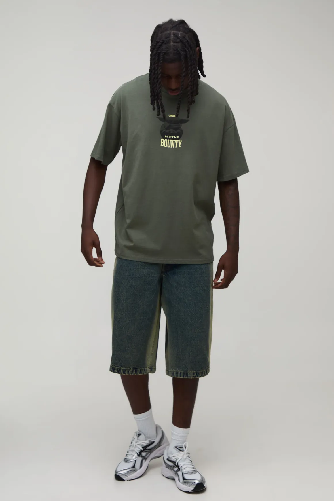 T-shirt Imprimé Grogu The Mandalorian Sous Licence Officielle Coupe Oversize