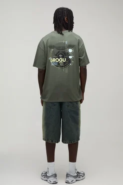 T-shirt Imprimé Grogu The Mandalorian Sous Licence Officielle Coupe Oversize