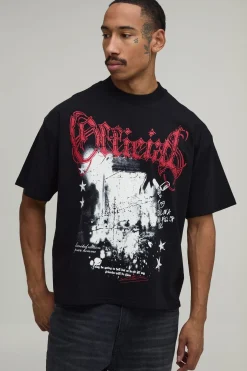 T-shirt Imprimé Grunge Coupe Ample Oversize