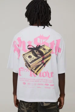 T-shirt Imprimé Hustle Coupe Oversize