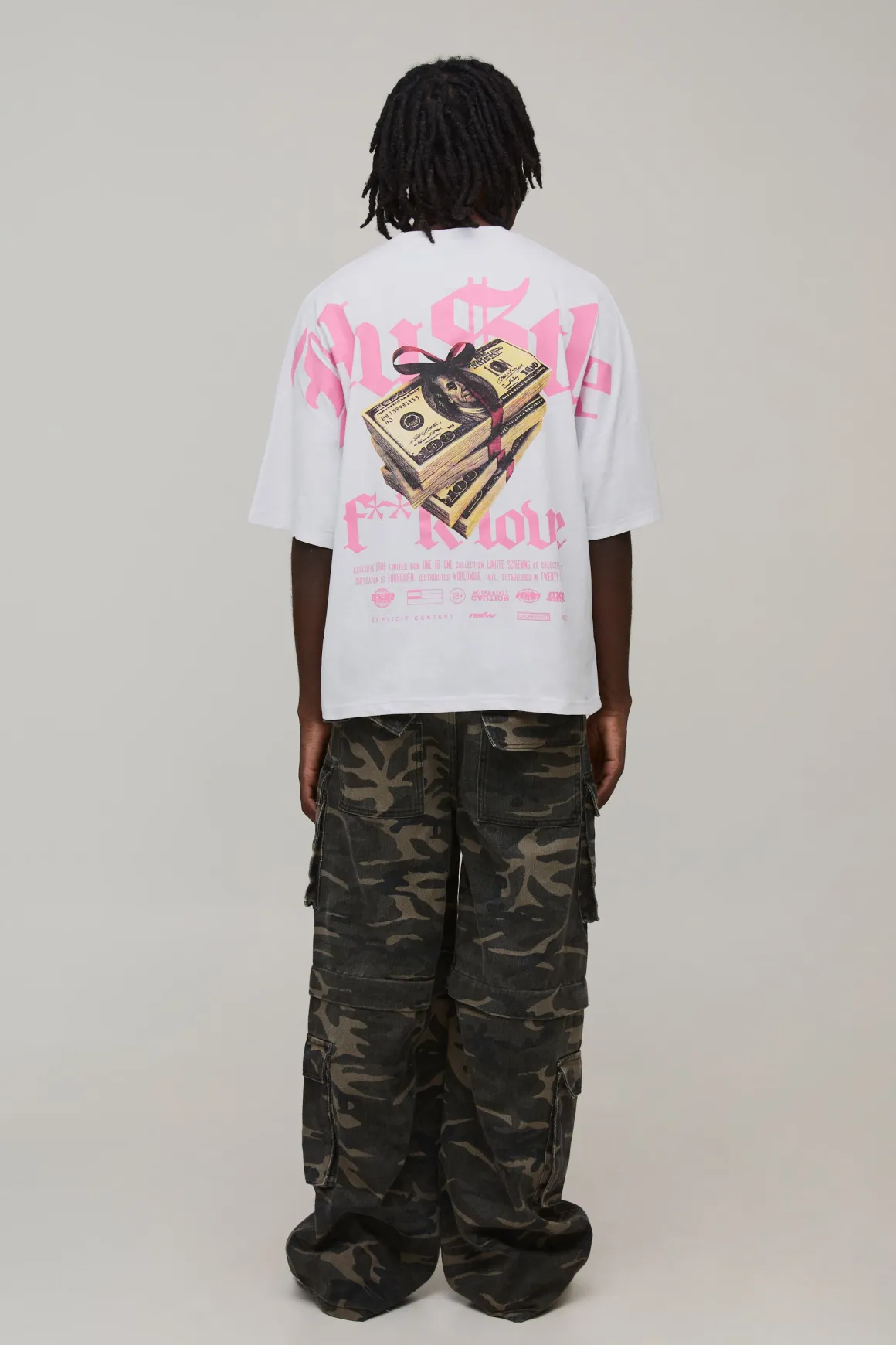 T-shirt Imprimé Hustle Coupe Oversize