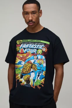 T-shirt Imprimé Les Quatre Fantastiques Coupe Ample
