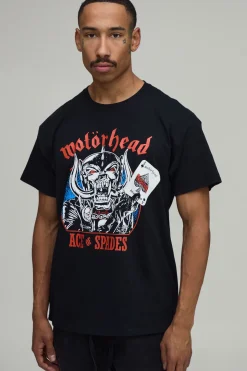 T-shirt Imprimé Licence Ace Of Spades Motörhead Coupe Oversize