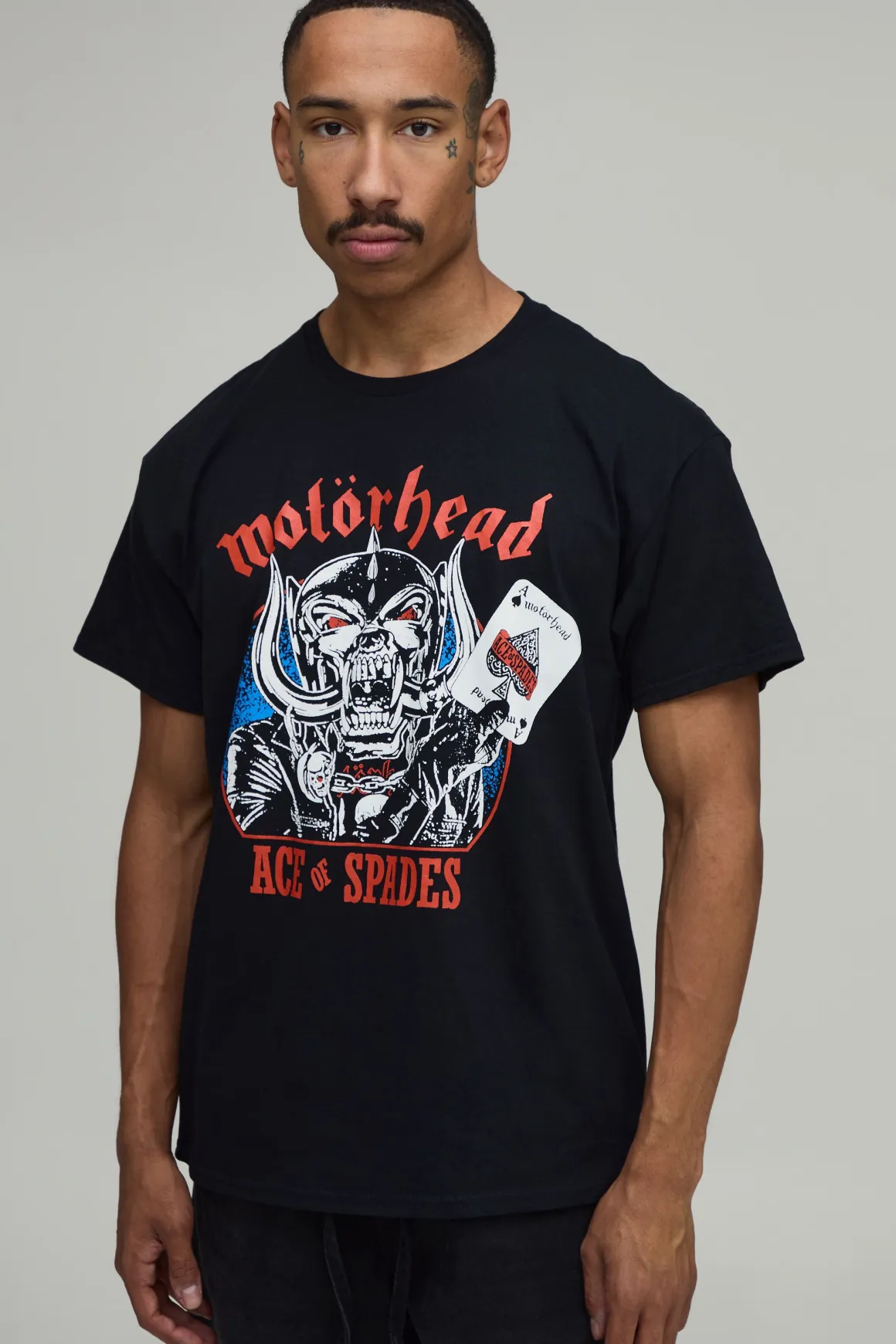 T-shirt Imprimé Licence Ace Of Spades Motörhead Coupe Oversize