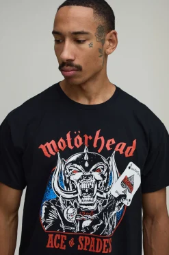 T-shirt Imprimé Licence Ace Of Spades Motörhead Coupe Oversize