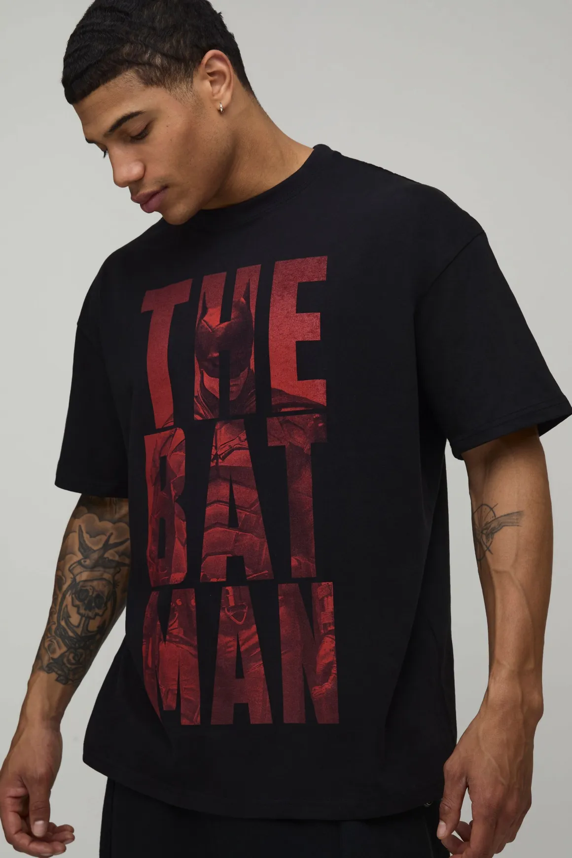 T-shirt Imprimé Licence Batman Taille Oversize