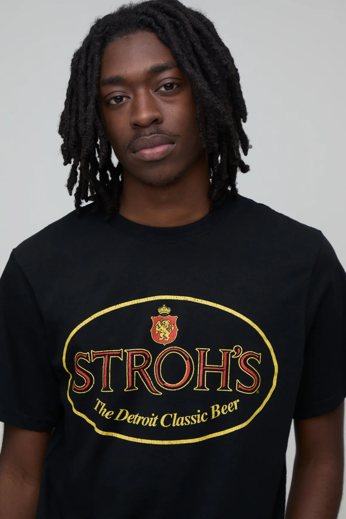 T-shirt Imprimé Licence Bière Stroh's Coupe Regular