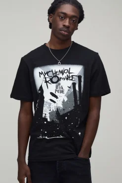 boohooMAN T-shirt Imprimé Licence Black Parade My Chemical Romance Coupe Regular<Homme T-Shirts Impriméstendances|T-Shirts