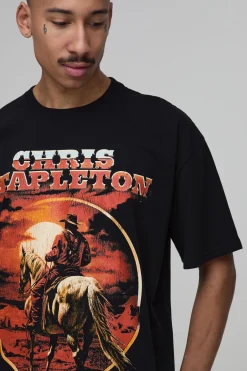 T-shirt Imprimé Licence Chris Stapleton Coupe Oversize