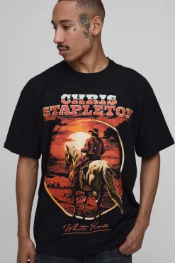 T-shirt Imprimé Licence Chris Stapleton Coupe Oversize