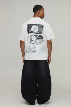 boohooMAN T-shirt Imprimé Licence Comic Buzz Coupe Oversize<Homme T-Shirts Impriméstendances|T-Shirts