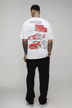 T-Shirt Imprimé Licence Disney Cars Oversize Grande Taille