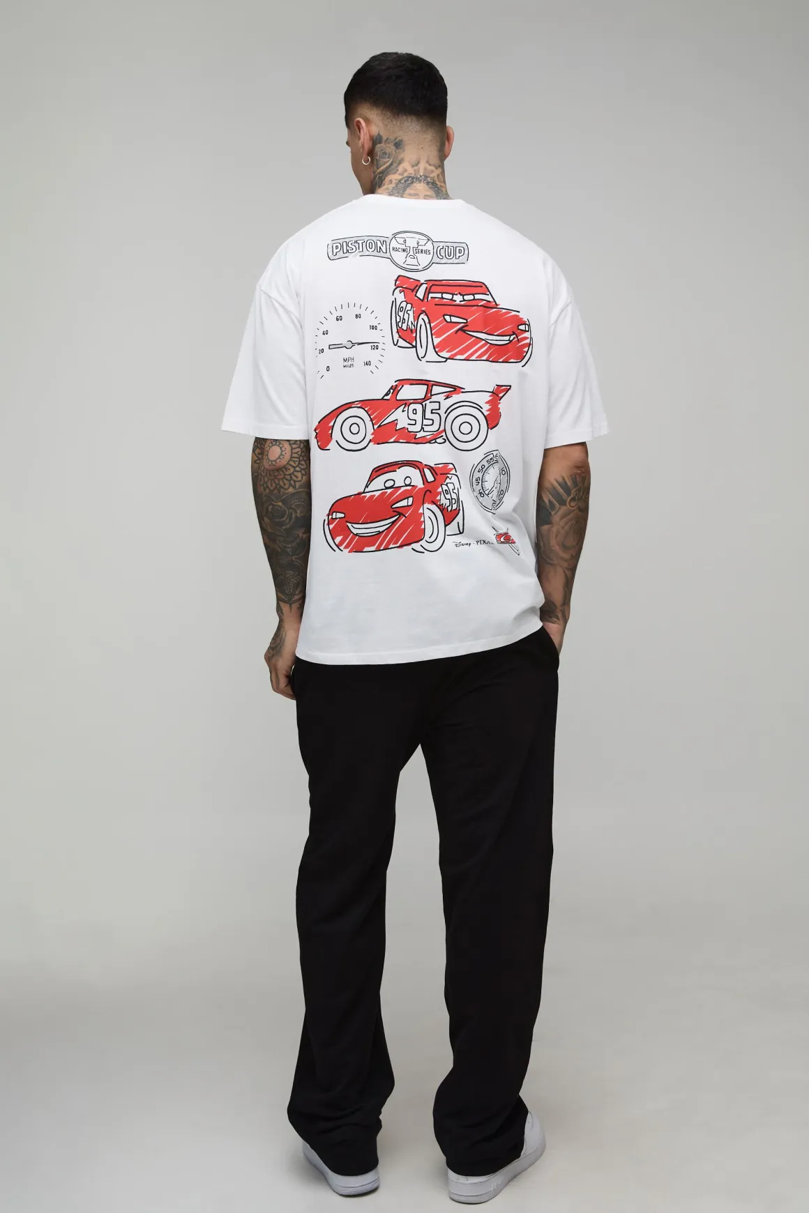 T-Shirt Imprimé Licence Disney Cars Oversize Grande Taille