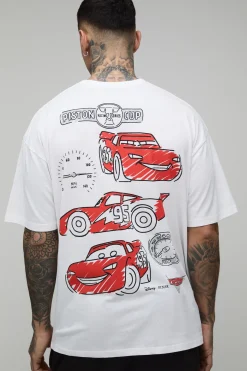 T-Shirt Imprimé Licence Disney Cars Oversize Grande Taille