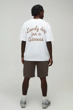 T-shirt Imprimé Licence Guinness Coupe Oversize
