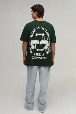 T-shirt Imprimé Licence Guinness Nothing Like A Coupe Oversize
