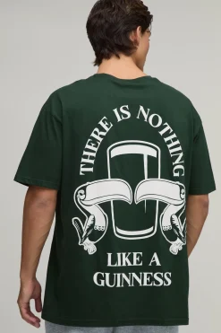 T-shirt Imprimé Licence Guinness Nothing Like A Coupe Oversize