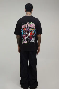 T-shirt Imprimé Licence Hex Girls Scooby Doo Col Prolongé Oversize Tall