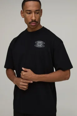 boohooMAN T-shirt Imprimé Licence Mickey Mouse Coupe Oversize<Homme T-Shirts Impriméstendances|T-Shirts