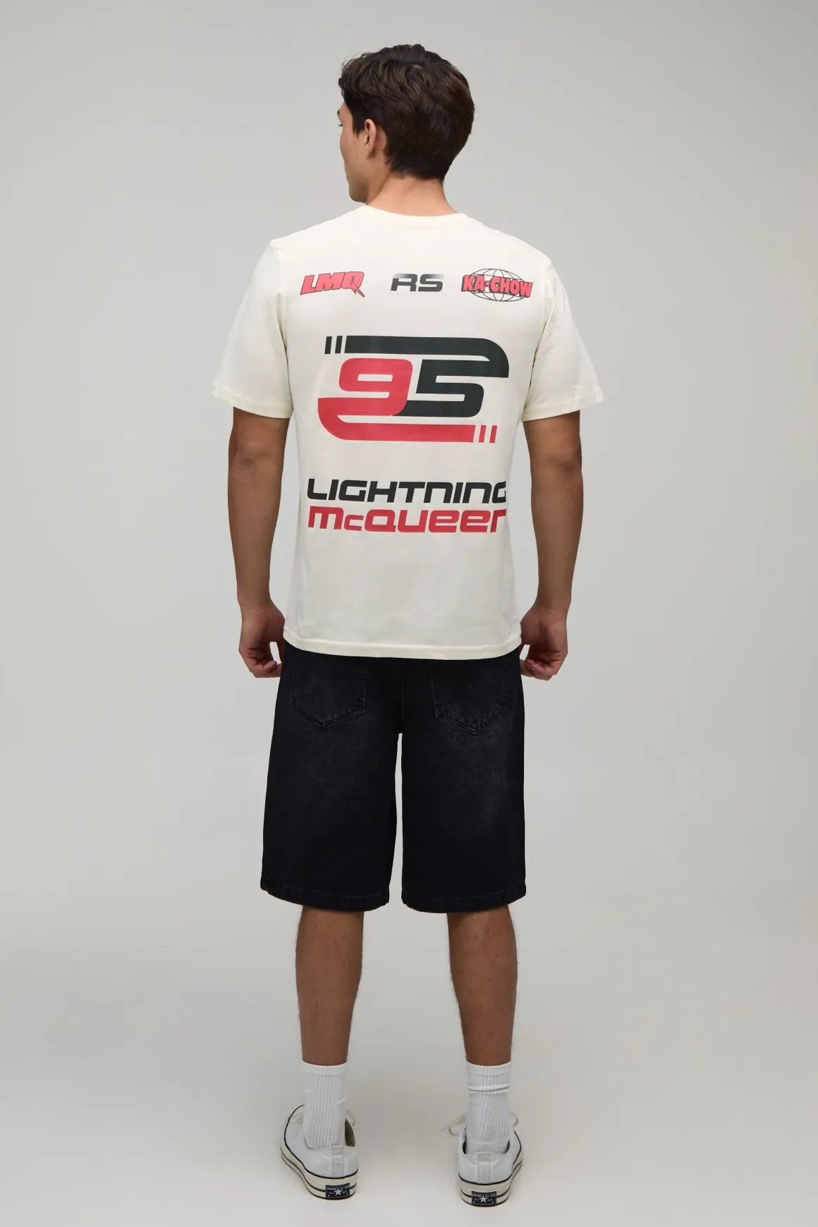 T-shirt Imprimé Licence Moteur Lightning Mcqueen Coupe Regular