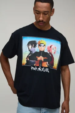 T-shirt Imprimé Licence Naruto Sakura Coupe Oversize