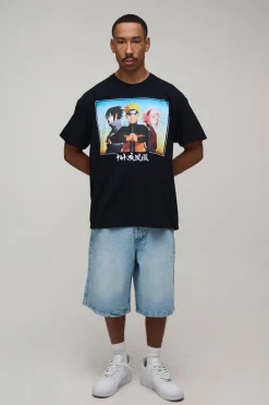 T-shirt Imprimé Licence Naruto Sakura Coupe Oversize