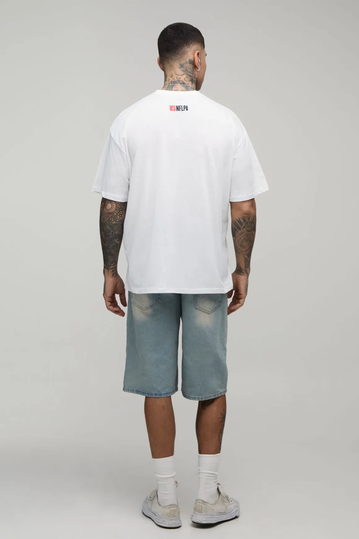 T-shirt Imprimé Licence Nflpa Lamar Jackson Coupe Oversize Tall