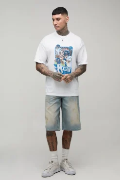 T-shirt Imprimé Licence Nflpa Lamar Jackson Coupe Oversize Tall
