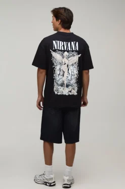 T-shirt Imprimé Licence Nirvana Oversize