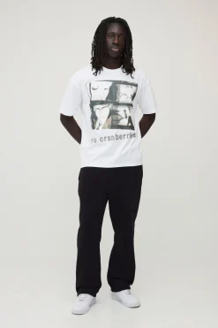 boohooMAN T-shirt Imprimé Licence Officielle The Cranberries Coupe Oversize<Homme T-Shirts Impriméstendances|T-Shirts