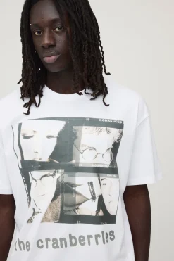 boohooMAN T-shirt Imprimé Licence Officielle The Cranberries Coupe Oversize<Homme T-Shirts Impriméstendances|T-Shirts