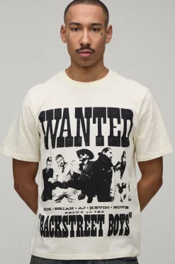 T-shirt Imprimé Licence Officielle Backstreet Boys Coupe Regular