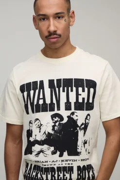 T-shirt Imprimé Licence Officielle Backstreet Boys Coupe Regular
