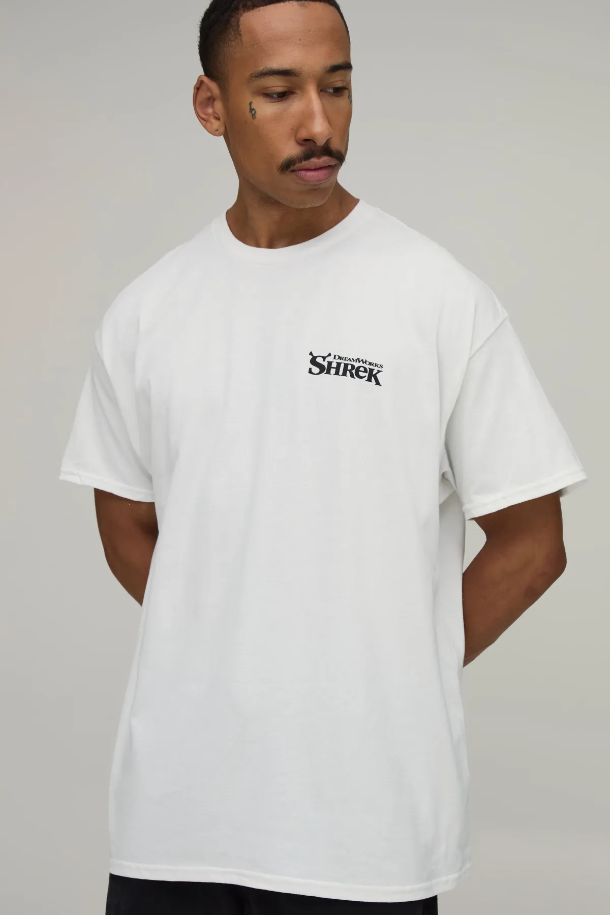 boohooMAN T-shirt Imprimé Licence Ogre Shrek Oversize<Homme T-Shirts Impriméstendances|T-Shirts