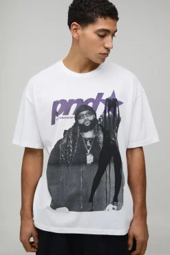 boohooMAN T-Shirt Imprimé Licence PartyNextDoor Oversize<Homme T-Shirts Impriméstendances|T-Shirts
