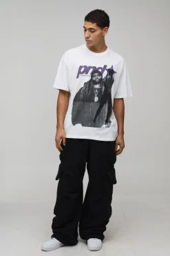 boohooMAN T-Shirt Imprimé Licence PartyNextDoor Oversize<Homme T-Shirts Impriméstendances|T-Shirts