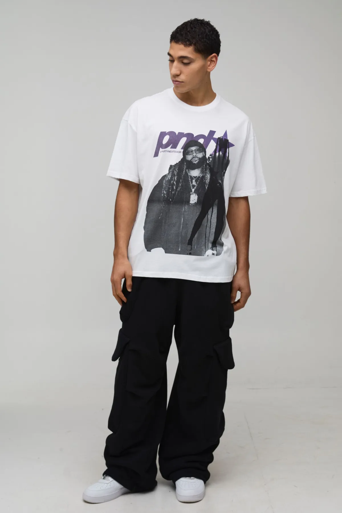 boohooMAN T-Shirt Imprimé Licence PartyNextDoor Oversize<Homme T-Shirts Impriméstendances|T-Shirts